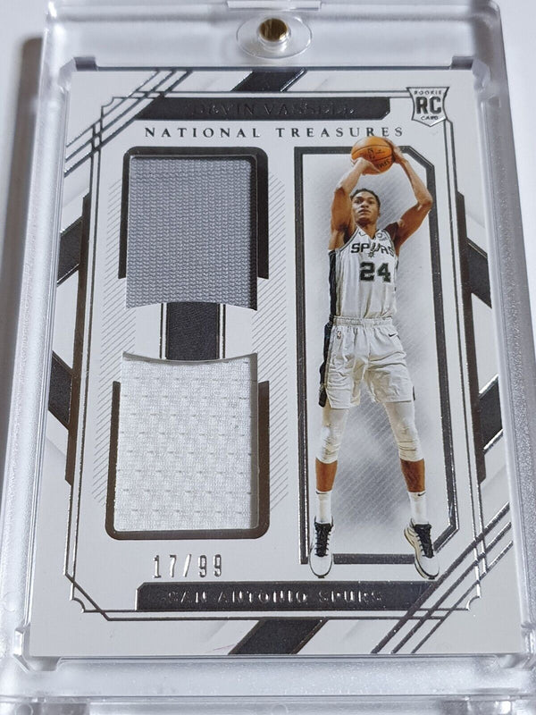 2020 National Treasures Devin Vassell Rookie #PATCH /99 Dual RC Jerseys - Rare