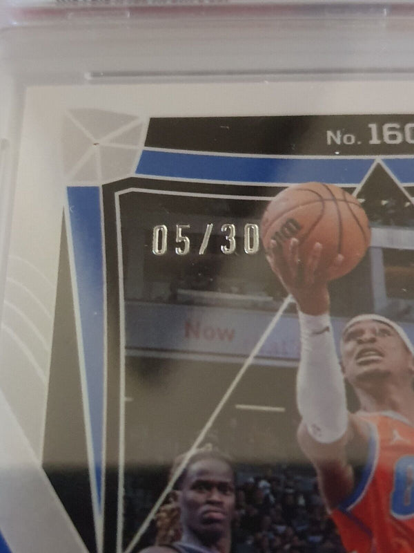 2023 Obsidian Shai Gilgeous-Alexander #160 ELECTRIC ETCH BLUE /30 PSA 9 (POP 1)