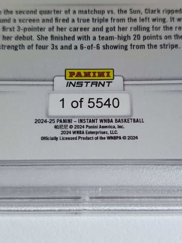 2024 Panini Instant WNBA Caitlin Clark Rookie #10 /5540 RC - PSA 9 (Low POP)