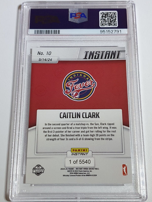 2024 Panini Instant WNBA Caitlin Clark Rookie #10 /5540 RC - PSA 9 (Low POP)