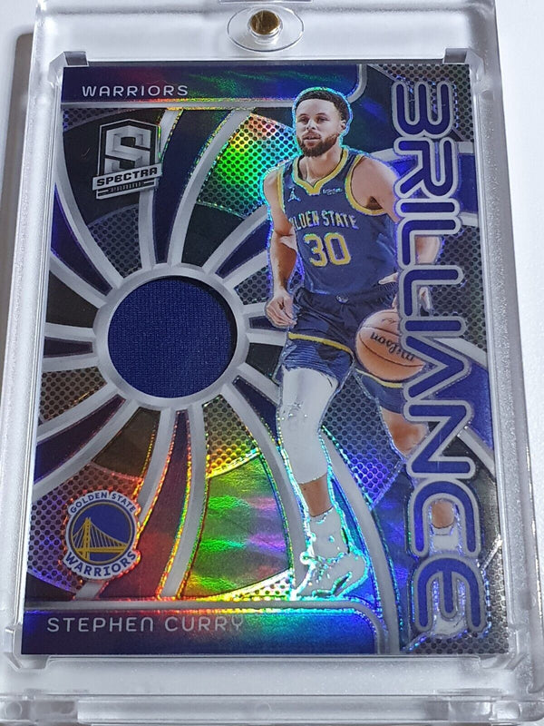 2023 Panini Spectra Stephen Curry #PATCH /149 Game Worn Jersey - Rare