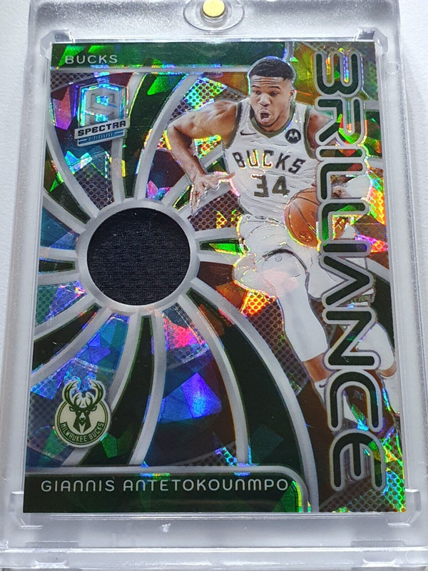 2023 Spectra Giannis Antetokounmpo #PATCH ASTRAL /49 Game Worn Jersey - Rare