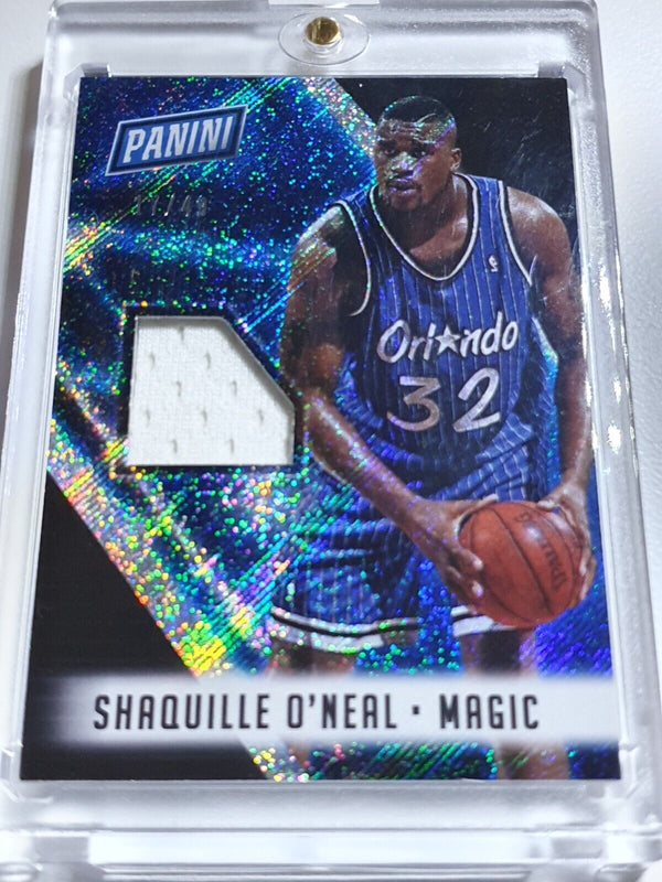 2018 Panini Shaquille O'Neal #PATCH COSMIC Holo /49 Game Worn Jersey - Rare