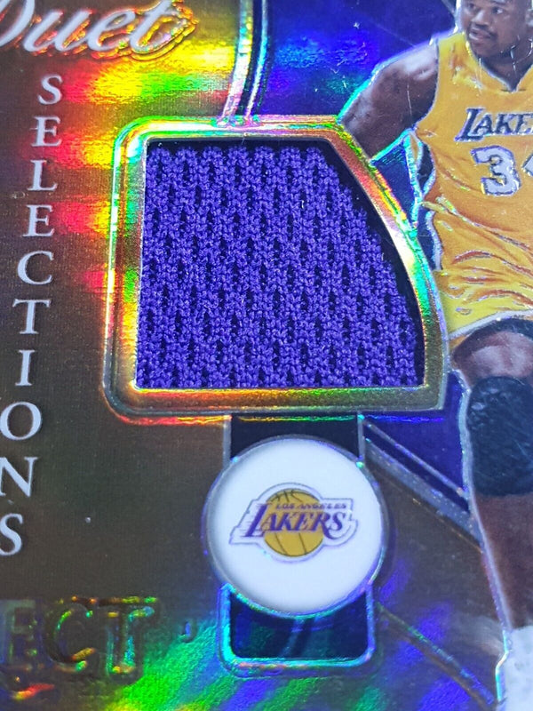 2020 Select Shaquille O'Neal #PATCH COPPER /49 Game Worn Dual Jerseys - Rare