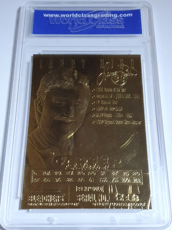 1997 Bleachers 23KT Gold Larry Bird Boston Celtics #33 GOLD Foil - Gem Mint 10