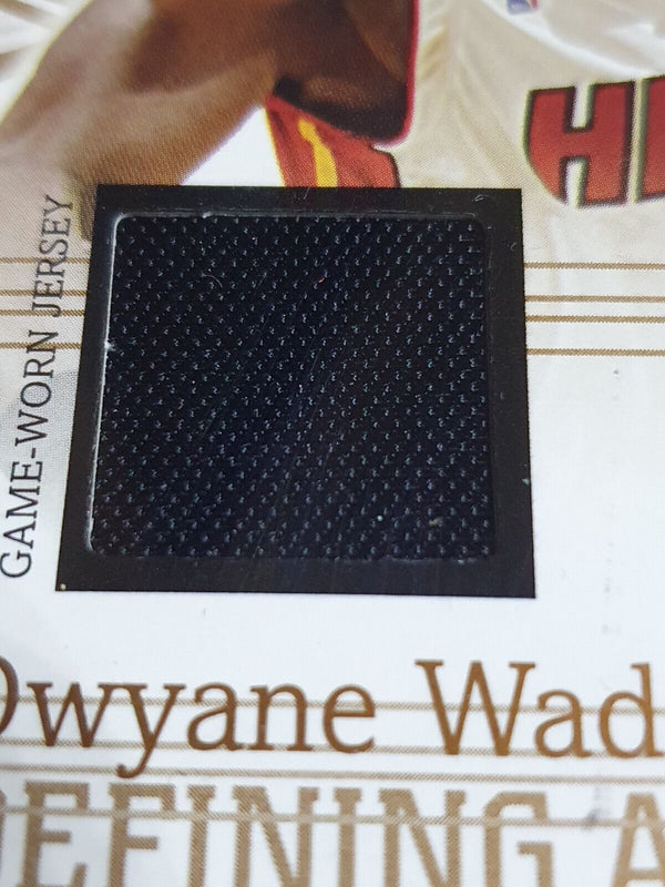 2004 Fleer Throwbacks Dwyane Wade #PATCH Game Worn Jersey - Ready to Grade