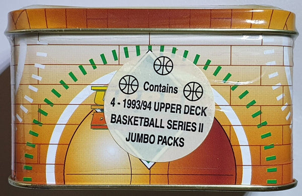 1993 Upper Deck NBA Basketball Series 2 Jumbo Pack Tin Can - Factory Sealed