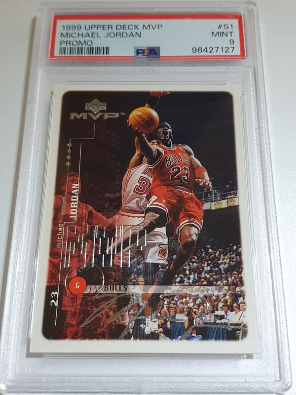 1999 Upper Deck MVP Michael Jordan #S1 PROMO - PSA 9 (LOW POP)