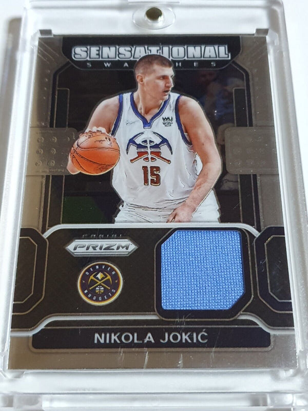 2021 Panini Prizm Nikola Jokic #PATCH Game Worn Jersey - Ready for Grading