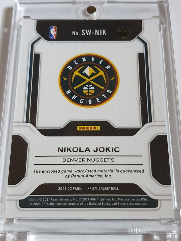 2021 Panini Prizm Nikola Jokic #PATCH Game Worn Jersey - Ready for Grading