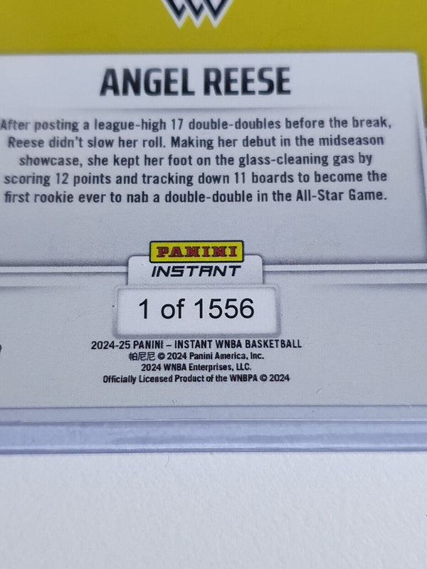 2024 Panini Instant WNBA Angel Reese Rookie #163 1/1556 RC - Ready to Grade