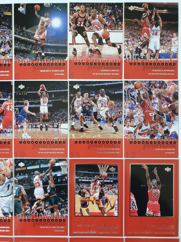 1997 Upper Deck Michael Jordan The Jordan Championship Journals (24 Cards Set)