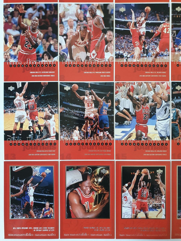 1997 Upper Deck Michael Jordan The Jordan Championship Journals (24 Cards Set)