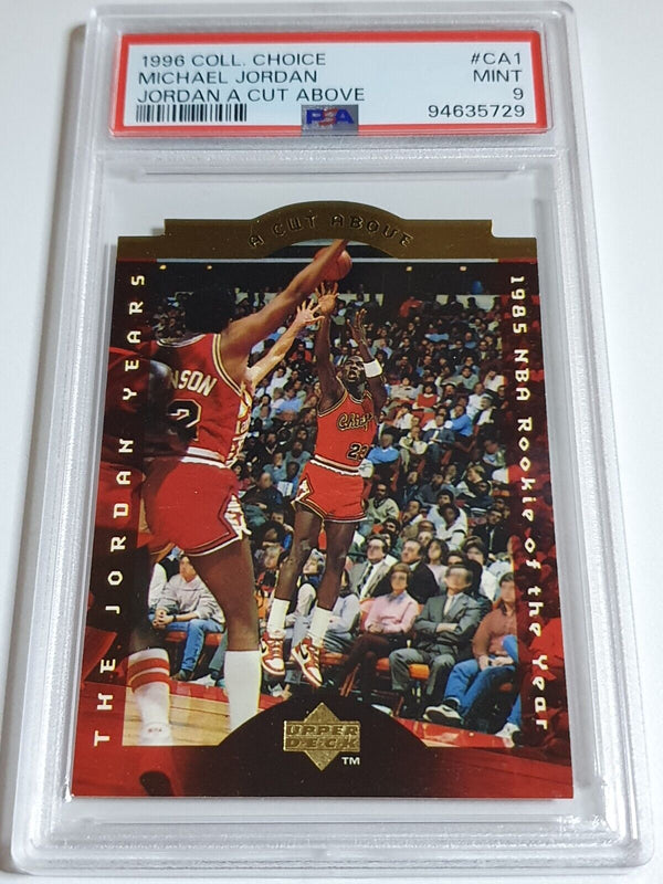 1996 UD Collector's Choice Michael Jordan #CA1 A Cut Above - PSA 9 (POP 72)