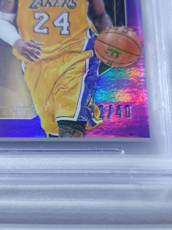 2015 Gala Kobe Bryant #PATCH PURPLE /40 Game Worn Jersey  - BGS 9 (POP 2)