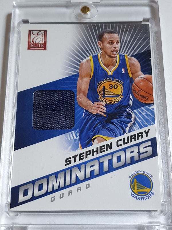 2012 Panini Elite Stephen Curry #PATCH Game Worn Jersey - Ready to Grade