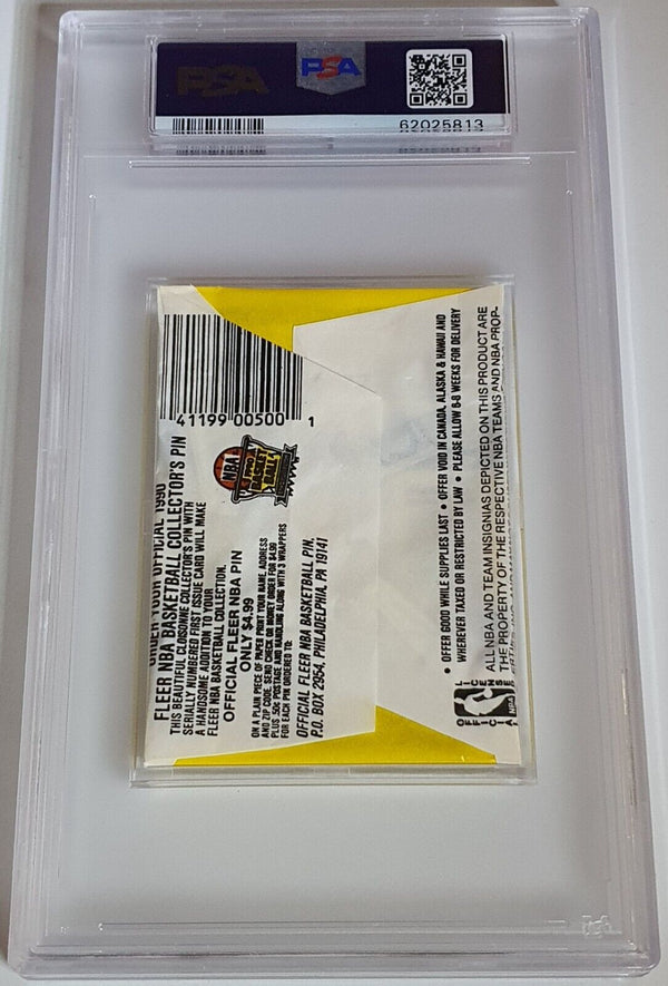 1990 Fleer Basketball Mint Factory Sealed Wax Pack - PSA 9