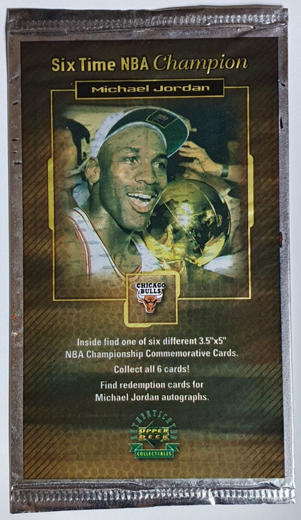 1999 Upper Deck Michael Jordan Six Time NBA Champion Jumbo Pack - Factory Sealed