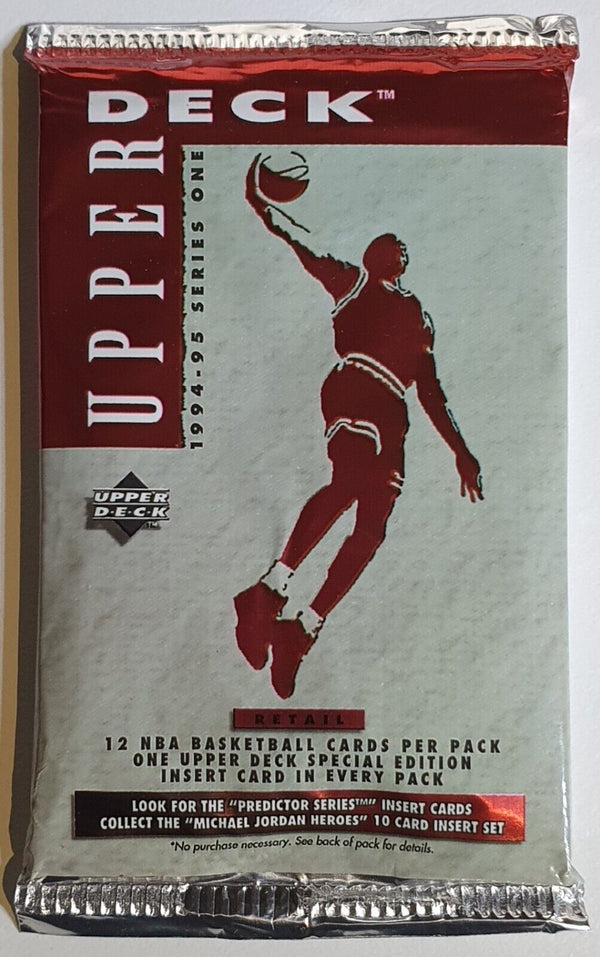 1994-95 Upper Deck NBA Basketball Series 1 Retail Pack - Factory Sealed Packs