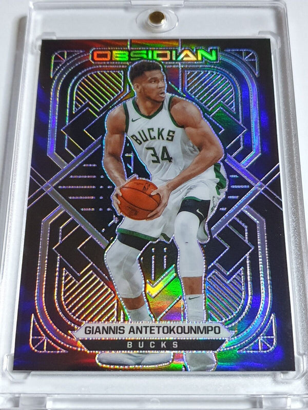 2020 Obsidian Giannis Antetokounmpo #35 PURPLE /99 Electric Etch Holo - Rare