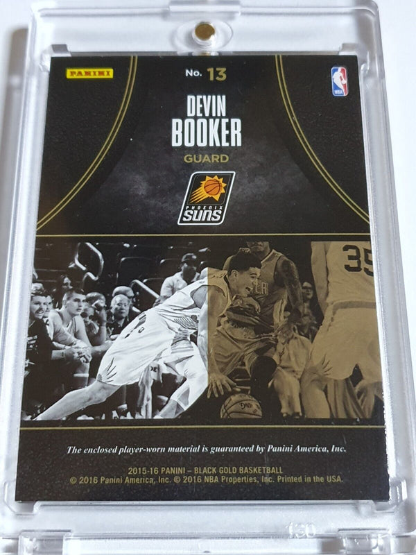 2015 Panini Black Gold Devin Booker Rookie #PATCH /199 Game Worn Jumbo Jersey RC