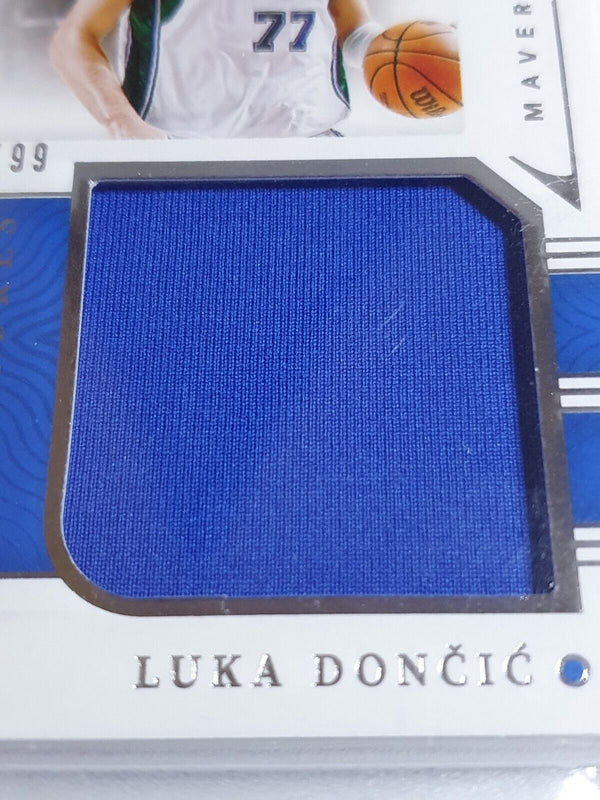 2021 National Treasures Luka Doncic #PATCH /99 Game Worn Jersey - PSA 9 (POP 3)