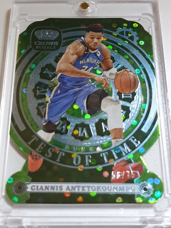 2023 Panini Crown Royale Giannis Antetokounmpo #13 BLUE /75 Test of Time - Rare