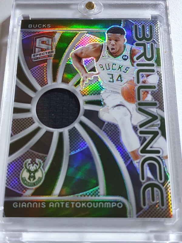 2023 Panini Spectra Giannis Antetokounmpo #PATCH /149 Game Worn Jersey - Rare