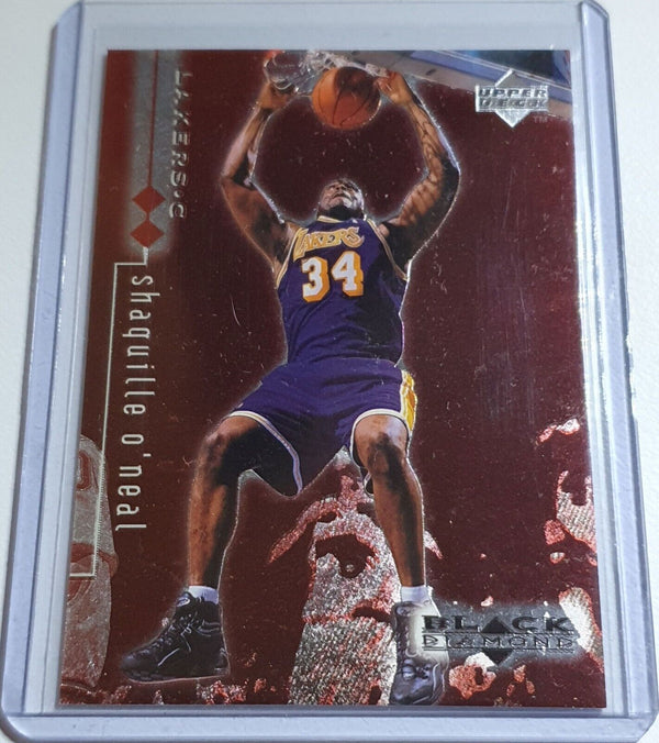 1998 Upper Deck Black Diamond Shaquille O'Neal #45 DOUBLE RED /3000 Foil - Rare