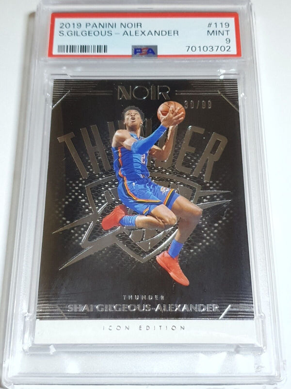 2019 Panini Noir Shai Gilgeous-Alexander #119 ICON Edition /99 - PSA 9 (POP 1)