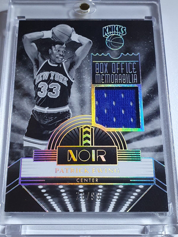 2023 Panini Noir Patrick Ewing #PATCH /99 Game Worn Jersey - Rare