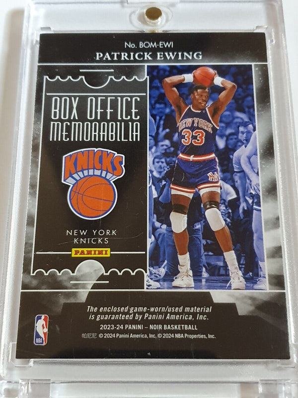 2023 Panini Noir Patrick Ewing #PATCH /99 Game Worn Jersey - Rare