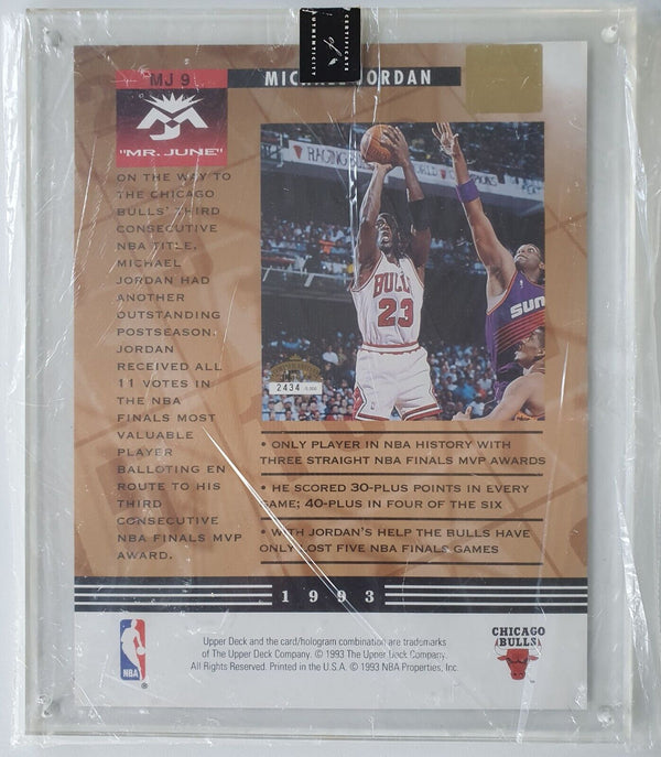 1993 Upper Deck Michael Jordan Mr June /5000 3-Peat Jumbo - Sealed