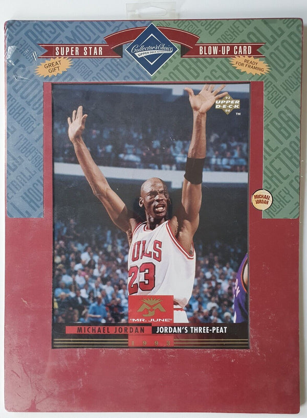 1993 Upper Deck Michael Jordan Mr June 3-Peat Jumbo - Factory Sealed