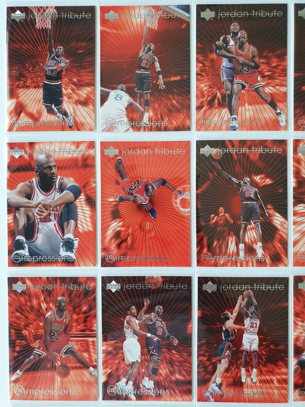 1996 Upper Deck Michael Jordan Tribute MJ Impressions (Complete 30 Cards) Rare