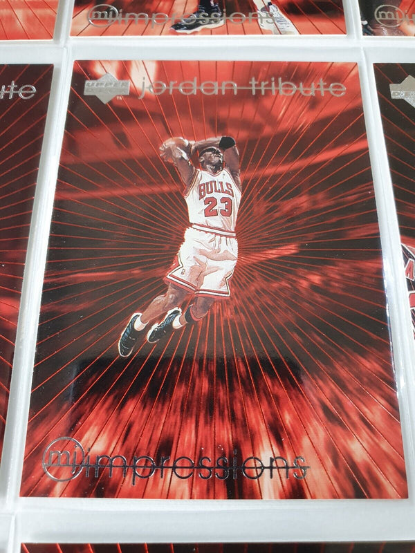 1996 Upper Deck Michael Jordan Tribute MJ Impressions (Complete 30 Cards) Rare