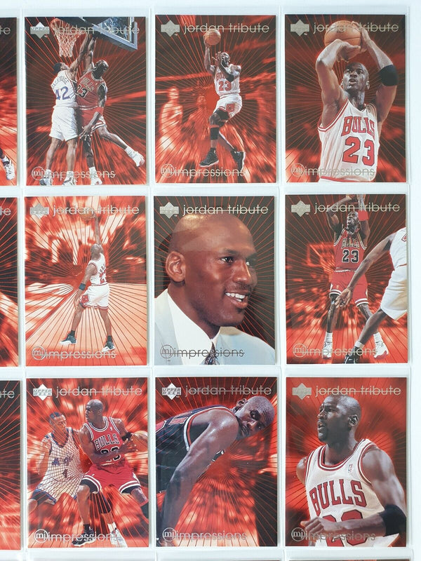 1996 Upper Deck Michael Jordan Tribute MJ Impressions (Complete 30 Cards) Rare