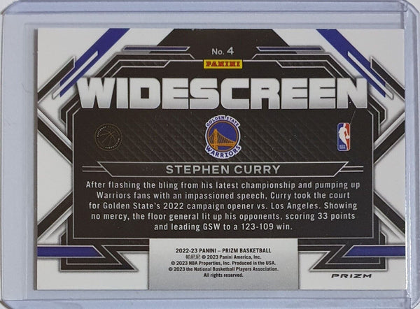 2022 Panini Prizm Stephen Curry #4 FAST BREAK Holo Widescreen - Ready to Grade