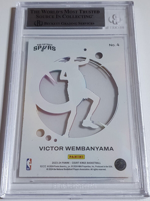 2023 Court Kings Victor Wembanyama #4 Acetate Rookies RC - BGS 9 (Cracked Case)