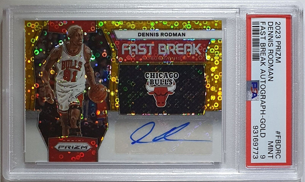 Dennis Rodman Prizm Autograph!! sale Graded 9!