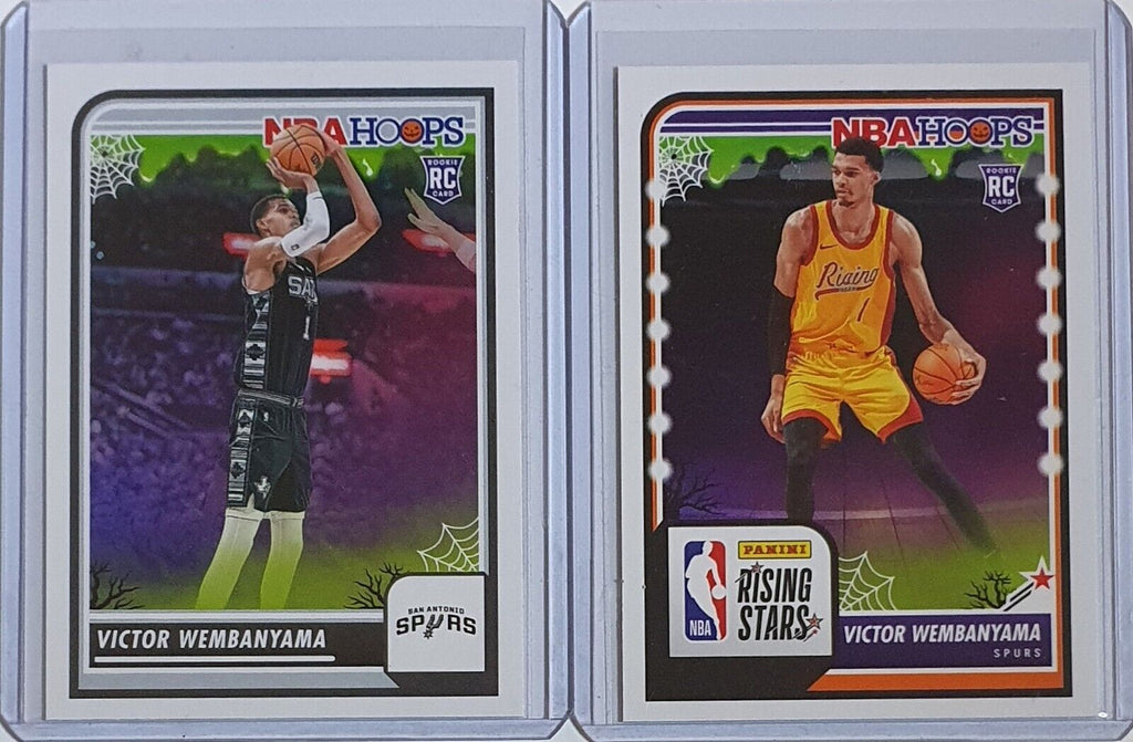 2023 Panini Haunted Hoops Victor Wembanyama LOT of 2 Rookie #108 #282 –  Perfect Edges Cards