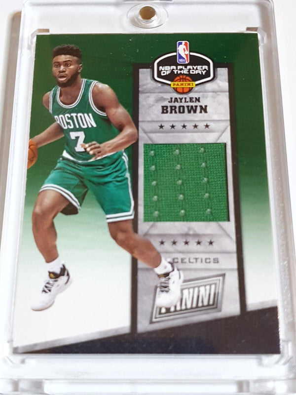 2017 Panini Jaylen Brown Rookie #PATCH Game Worn Jersey RC - Player of the Day