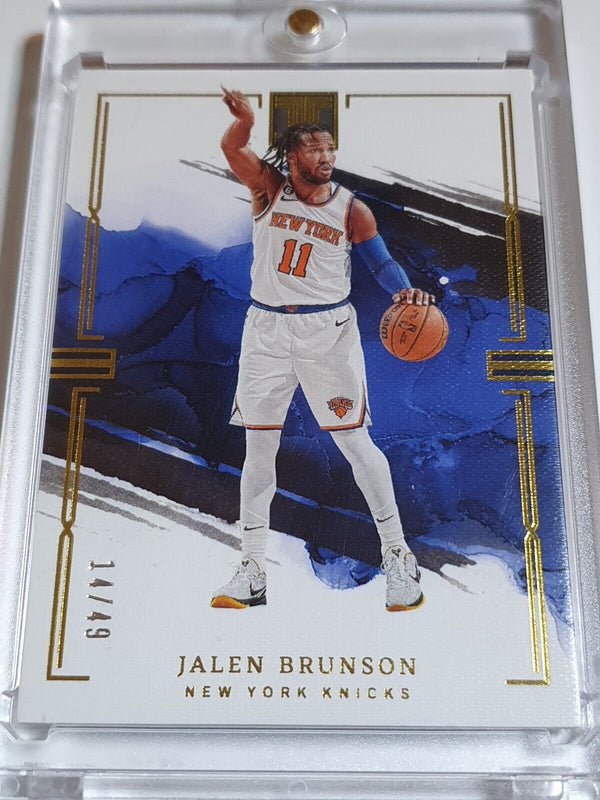 2022 Panini Impeccable Jalen Brunson #71 GOLD /49 Edition - Ready to Grade