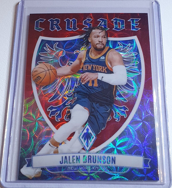 2023 Phoenix Jalen Brunson #11 RED CHOICE /75 Holo Crusade - Ready to Grade