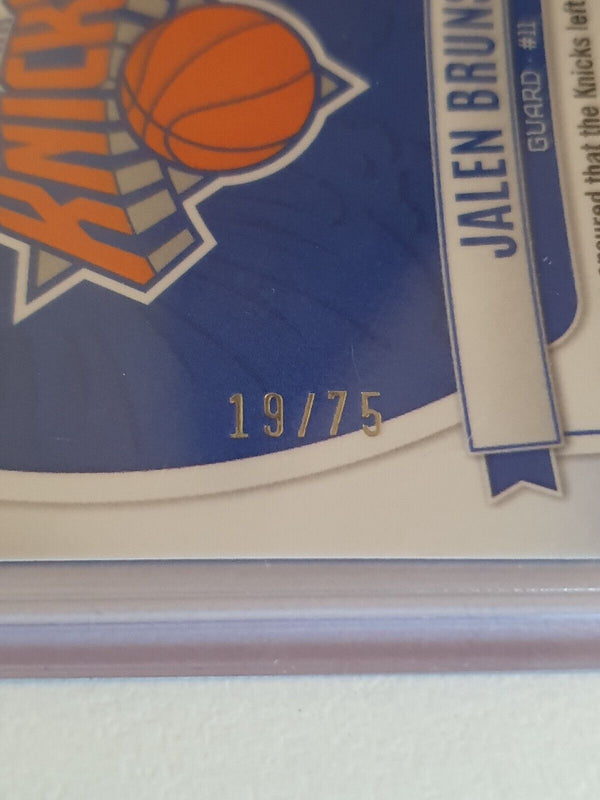 2023 Phoenix Jalen Brunson #11 RED CHOICE /75 Holo Crusade - Ready to Grade