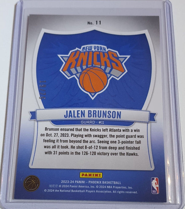 2023 Phoenix Jalen Brunson #11 RED CHOICE /75 Holo Crusade - Ready to Grade