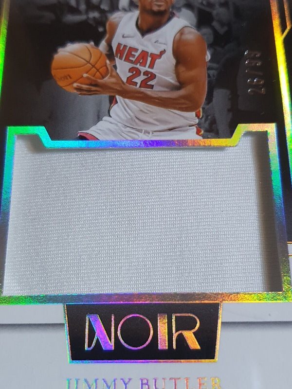 2023 Panini Noir Jimmy Butler #PATCH /99 Game Worn Jumbo Jersey - Rare