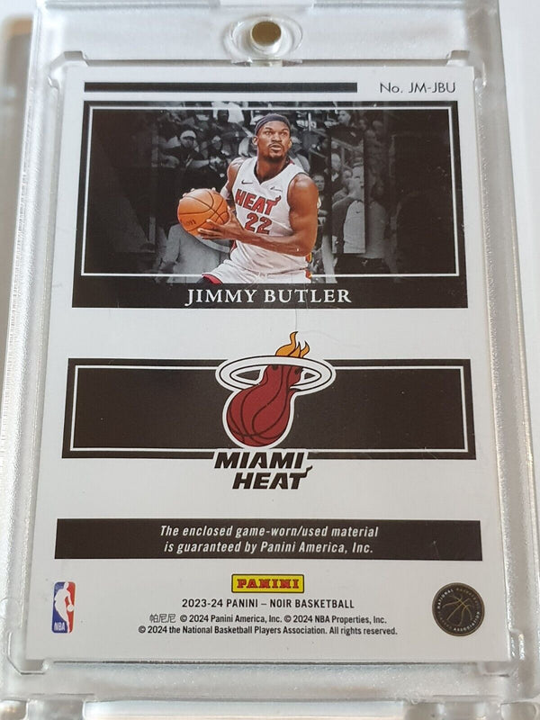 2023 Panini Noir Jimmy Butler #PATCH /99 Game Worn Jumbo Jersey - Rare