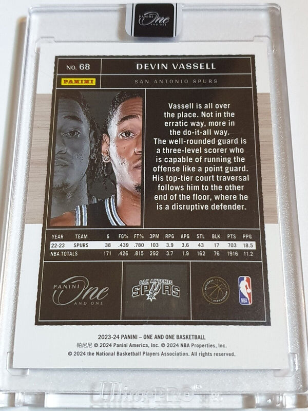 2023 Panini One and One Devin Vassell #68 RED /15 Holo - Panini Factory Sealed