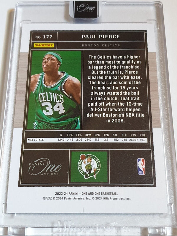 2023 Panini One and One Paul Pierce #177 BLUE /35 Holo - Panini Factory Sealed